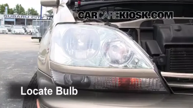 2002 Lexus RX300 3.0L V6 Éclairage Feu antibrouillard (remplacer l'ampoule)